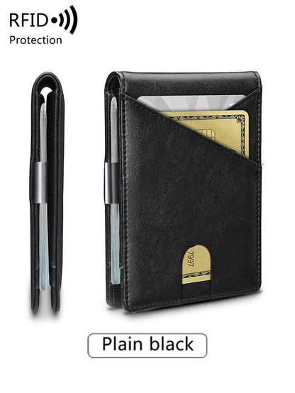 Minimalist Men's RFID Anti-theft Wallet