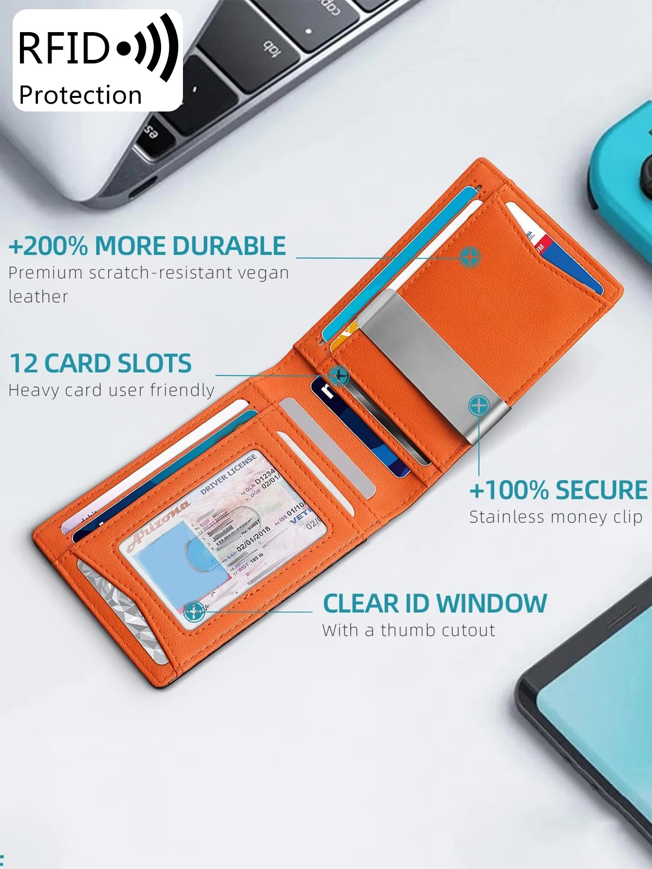 Minimalist Men's RFID Anti-theft Wallet