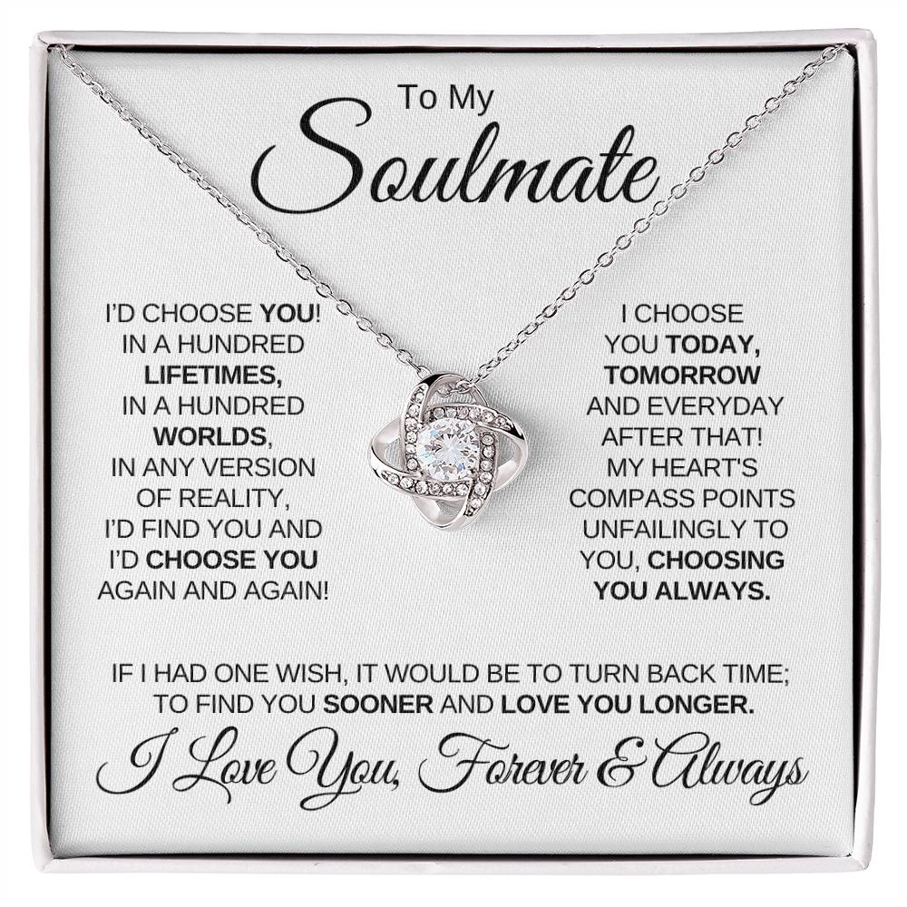 To My Soulmate (Love Knot Necklace)