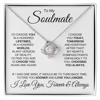 To My Soulmate (Love Knot Necklace)