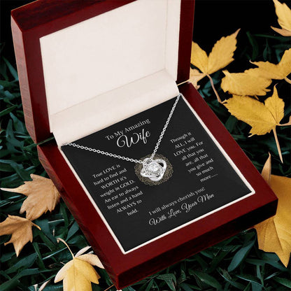 To My Amazing Wife ( Love Knot Pendant)