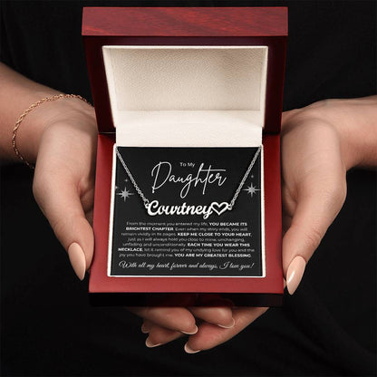 To My Daughter  Name Necklace