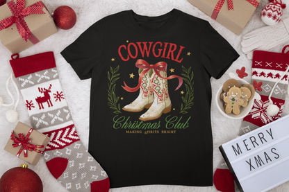 Cowgirl Christmas Club | T-Shirt | Women